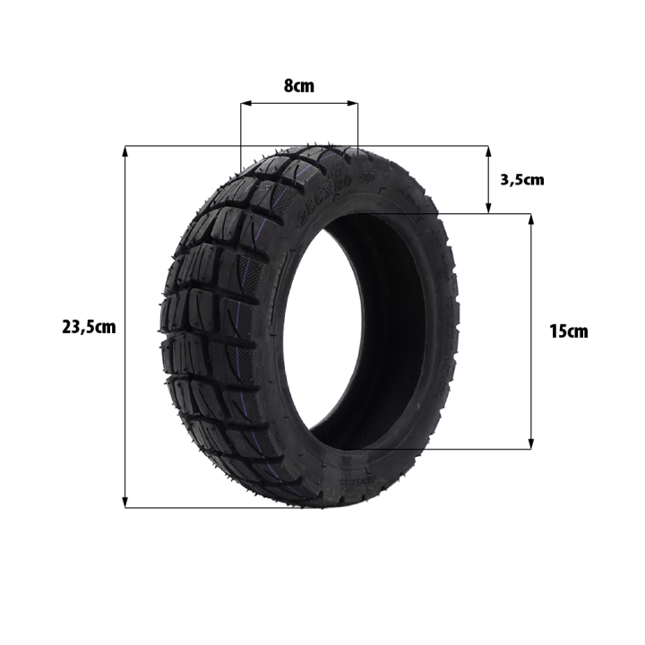 Pneu 80/65-6 (255X80) tubeless off road renforcé