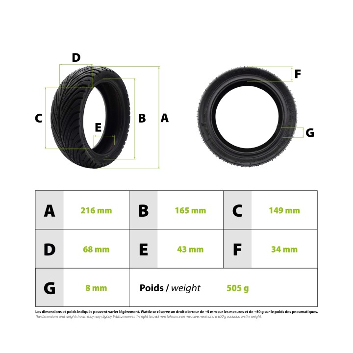 Pneu 9x2.50-6 tubeless Nami Stellar