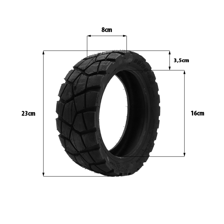 Pneu 80/50-6.5 (10x3-6.5) tubeless Dualtron Victor 2025