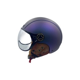 Casque JET  bleu mat caméléon (taille XS à XXL)
