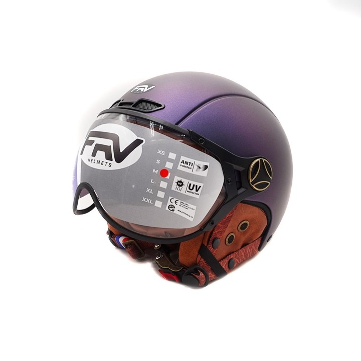 Casque JET  bleu mat caméléon (taille XS à XXL) (XS)