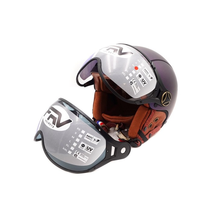 Casque JET  bleu mat caméléon (taille XS à XXL) (XS)