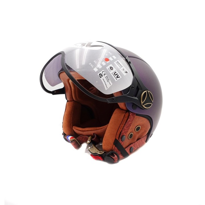 Casque JET  bleu mat caméléon (taille XS à XXL) (L)