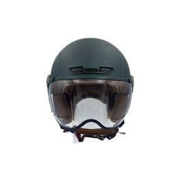 Casque JET  vert mat caméléon (taille XS à XXL)