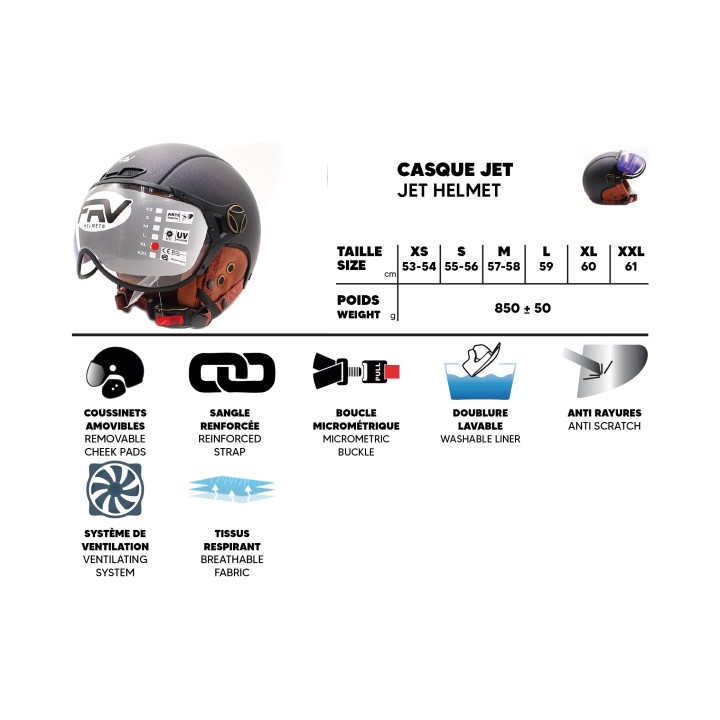 Casque JET  vert mat caméléon (taille XS à XXL) (S)