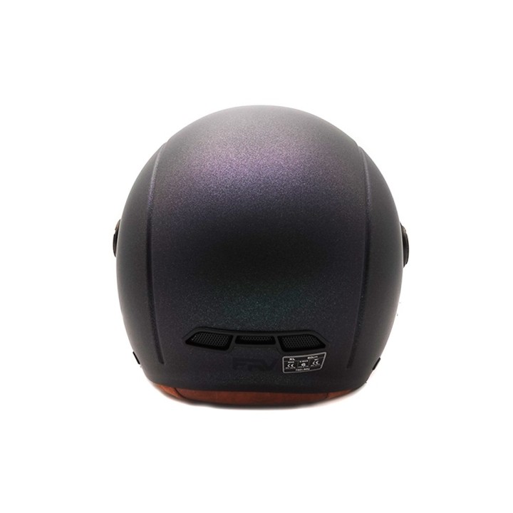 Casque JET  vert mat caméléon (taille XS à XXL) (L)
