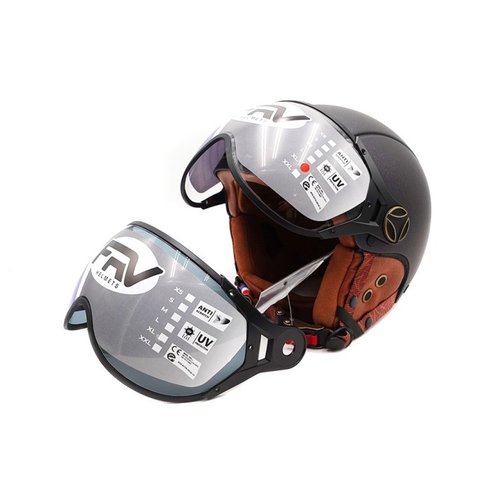 Casque JET  vert mat caméléon (taille XS à XXL) (L)