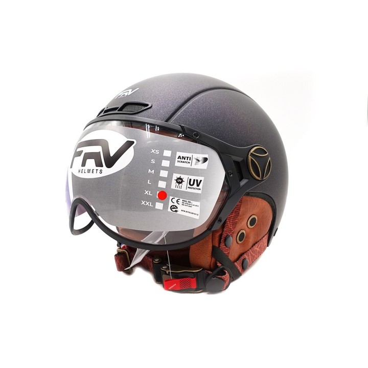 Casque JET  vert mat caméléon (taille XS à XXL) (M)
