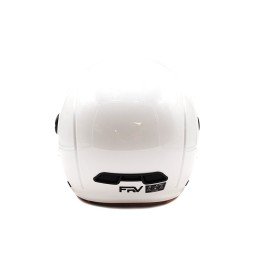 Casque JET  blanc brillant (taille XS à XXL) (XL)