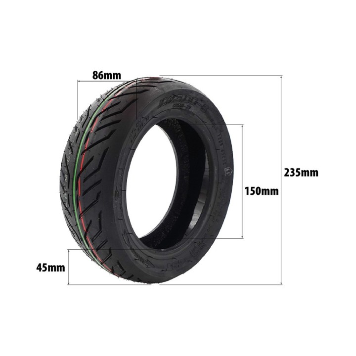 Pneu 10x3.00-6 CST tubeless gel anti crevaison Dualtron Victor/Nami Klima