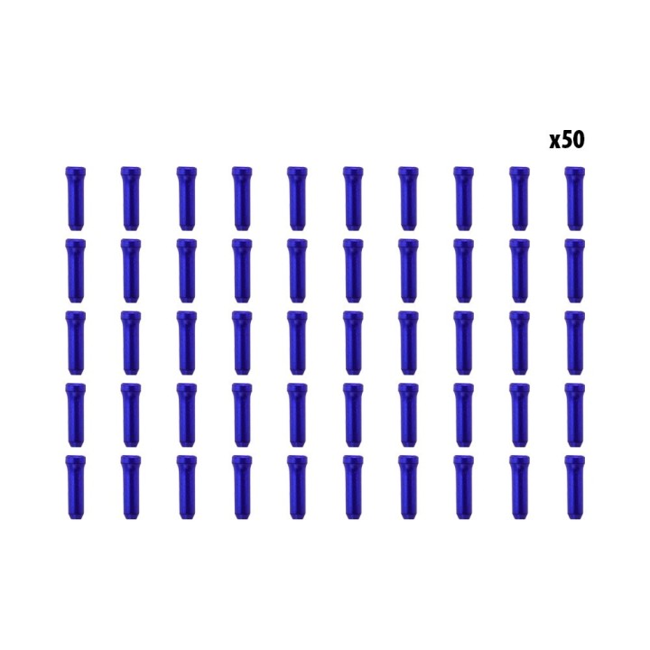 Arrets de cables bleu x50 pcs