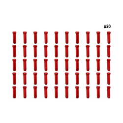 Arrets de cables rouge x50 pcs