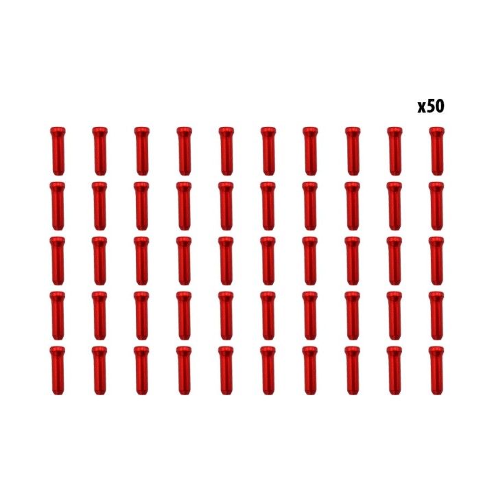 Arrets de cables rouge x50 pcs