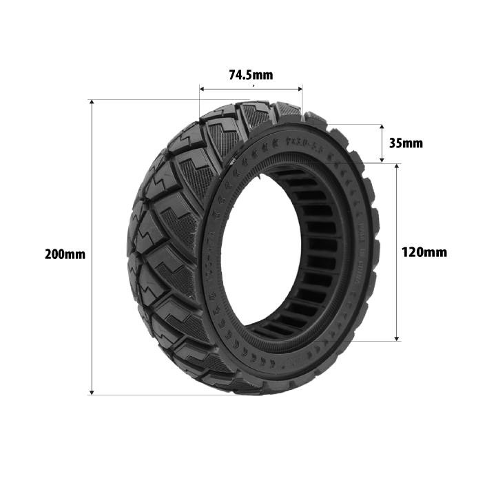 Pneu plein 9x3.0-5.5 Kukirin G2 Pro 2024