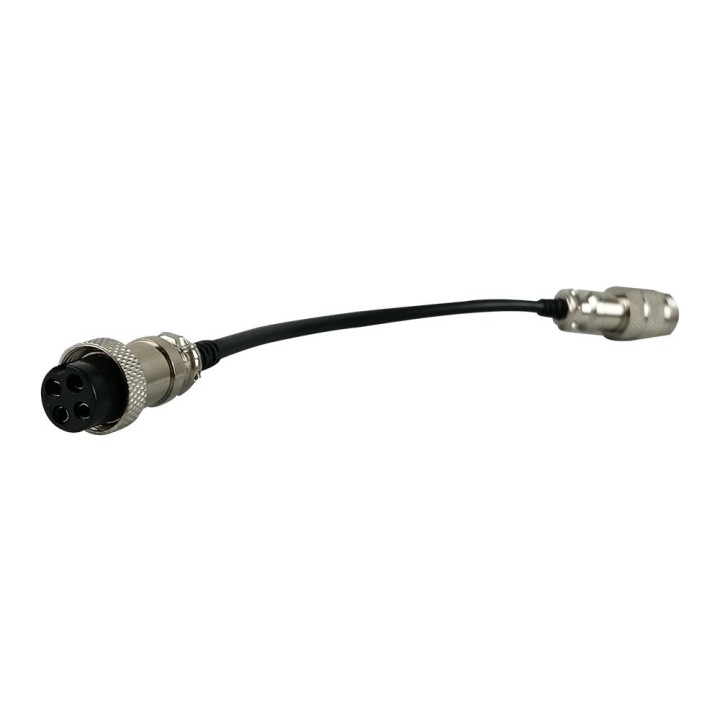 Adaptateur GX16-3 pins male vers GX16-4 pins femelle