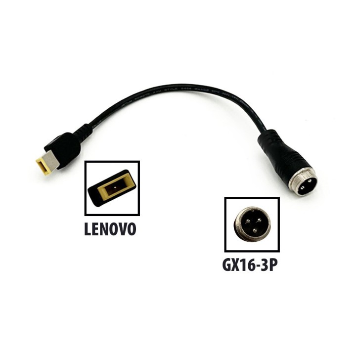 Adaptateur GX16-3P vers prise Lenovo