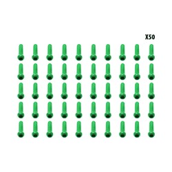 Arrets de cables vert x50 pcs