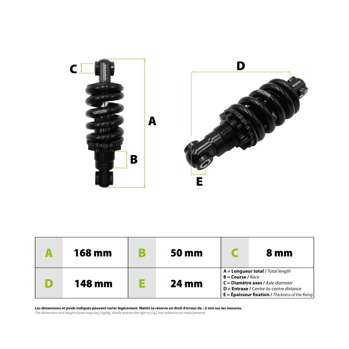 Suspension arriere Rovoron R7